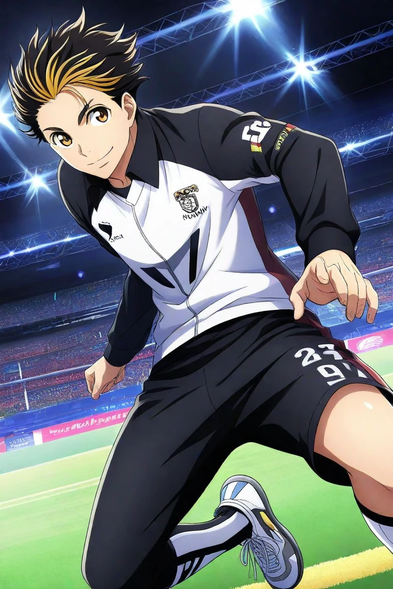 ((Official Art,Ultra-thin illustration,High resolution, Flying debris, 最high quality,最high quality,)))high quality,(Highly detailed body,詳細なな手feet:1.2) , Become familiar with, (Little Boy),12 years old, A young baseball male idol boy with a super cute face,A boy as beautiful as Planding, Long legs, Thighs, feet, No breast swelling, (Black Hair、short hair)、 (厚いThighs)、(((park baseball field)))、((Saucy、))、Grinning、feetを広げて,Ultra-fine painting, ,Service shot、Groin bulge、,nsfw、Baseball practice wear、Shiny ((Blue tight training long sleeve shirt ,Long sleeve :1.2))、、(White Yoga Pants:1.2)、
