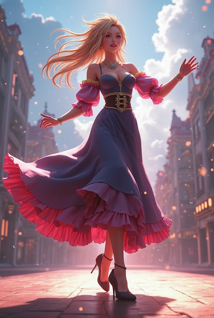 Princess Peach, ((long hair, blonde hair, bang, glowing blue eyes, wide eyes, crown, lipstick, makeup, narrow waist, skinny, medium breasts, earrings, alone)), pelvic curtain, ((pink dress, wedding dress, Scooped up the ass, gloves)), full body, perfect body, (insanely detailed, beautiful detailed face, masterpiece, best quality) , (((solo))), (((1girl))), (((mature))), (extremely detailed 8k paper CG wall unit: 1.1), (wedding, garden, dusk), (smile face for the viewer), big ass, from back, behind