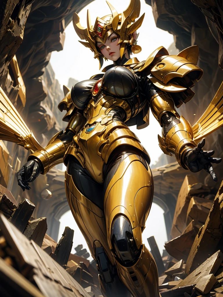 ((best quality)), ((masterpiece)), (detailed), giant mecha, horror beauty, perched on a cloud, (fantasy illustration:1.3), enchanting gaze,HD, otherworldly charm, mystical sky, (Luis Royo:1.2), (Yoshitaka Amano:1.1), moonlit night, soft colors, (detailed cloudscape:1.3), (high-resolution:1.2)