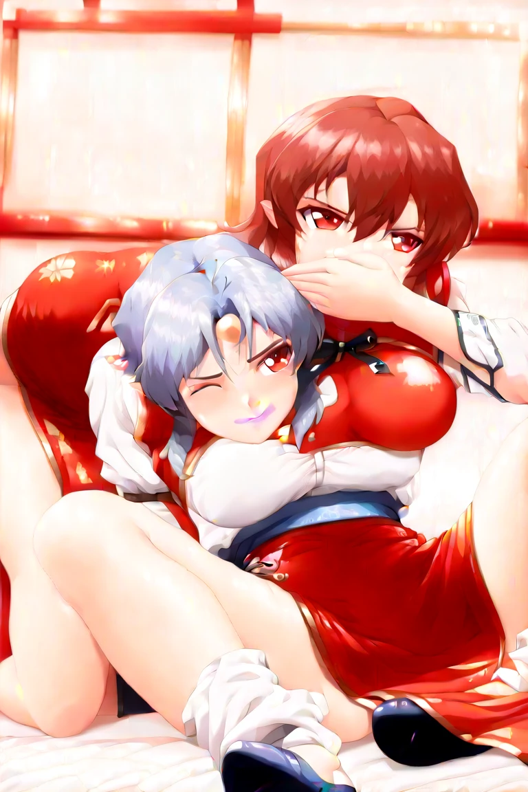 Your two headed mutated obese blue haired girlfriend’s looking away from much more attractive pink haired futa conjoined mommy with three arms while her mommy head is masturbating her and one of her friends on her back. Your girlfriend is disgusted by her mother spraying white cum from her fourth cock while masturbating her hairy cock as she’s lying down at her best friend’s house at a sleepover. your girlfriend is crying as she watches her mommy masturbate the multiple huge cocks on the body they share. Your girlfriend ashamedly lets her clearly older mother’s second head masturbate herself at her friend’s house with her thick hairy penises barely fitting out of the zipper on her tight pants. Her conjoined mother is clearly enjoying masturbating her daughter’s friend in contrast to the horror on the face of your girlfriend as she listens to her mother telling her that she has to do this to ease their big fat cocks for the 8th time today. Your girlfriend is disgusted by the feeling of having her mother masturbate her and shoot cum from the massive tip of her unwashed penises onto her sleeping friend’s chest.
