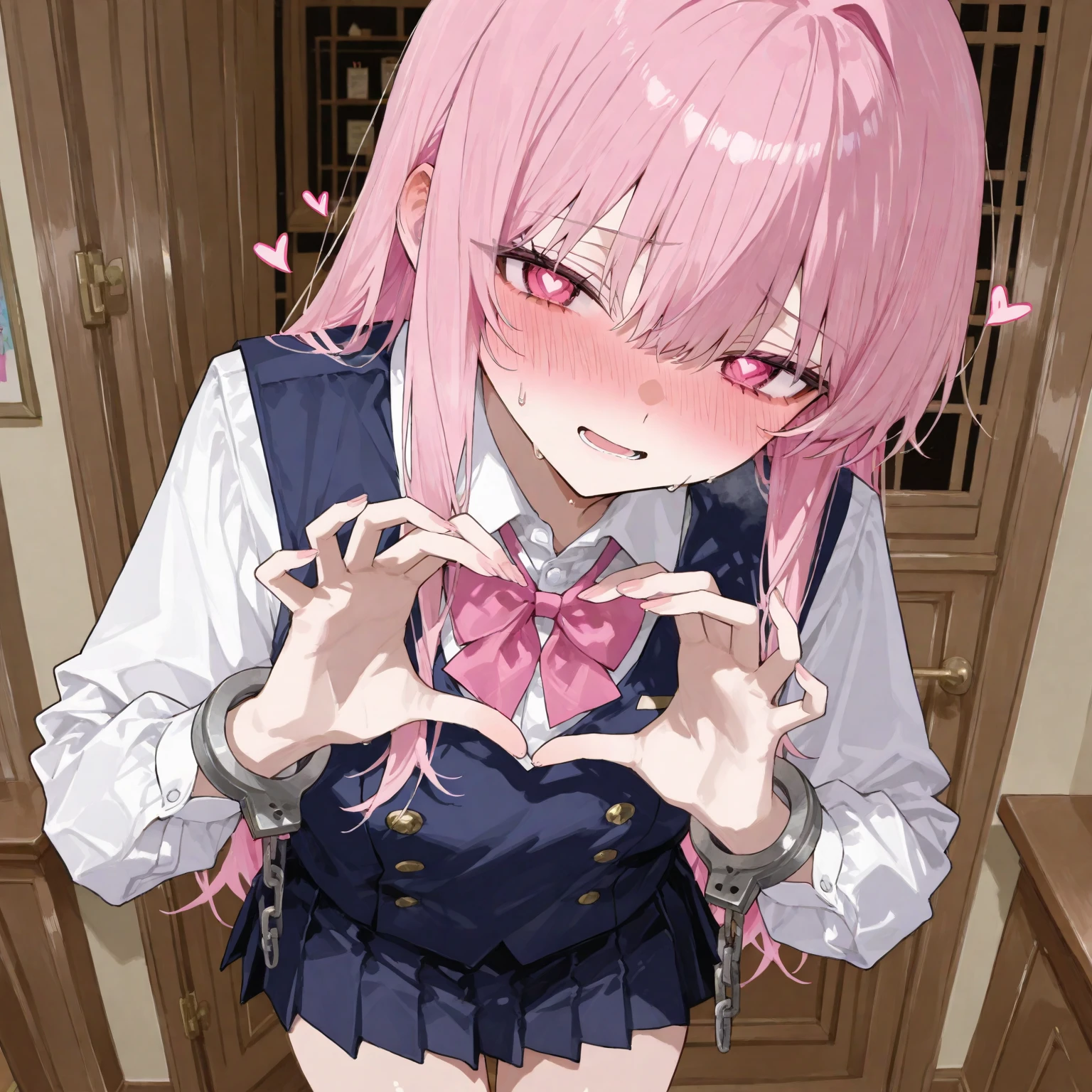 Undies with white mucus、woman、Full nudity、Shyness、Sweaty、Fly Hearts、Eyes are hearts、Anal Sex