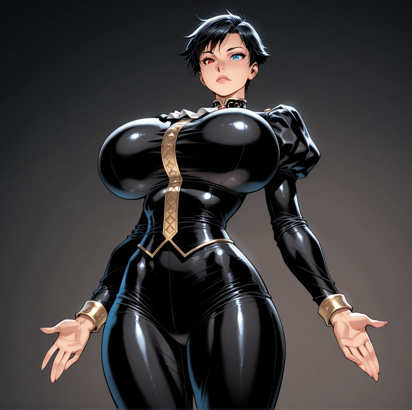 ((masterpiece)),(((best quality))), ((character design sheet:1.5)), (((sketches:1.5))), lineart, pencil lines only, ((full body view)) , (laying on knees and hands, legs spread open, ,(pronated on ground), illustration,1girl, muscular, ((black business suit:1.5)), ((hair combed back:1.4)), ((gothic make up:1.2)), ((detailed face:1.4)) ((gigantic breasts:1.6)), (slendered abs), ((cleavage)), beautiful woman, (thick legs), scribbles and marks, rough sketches, pose, 8k,16k, ( background, white background: 1.3)