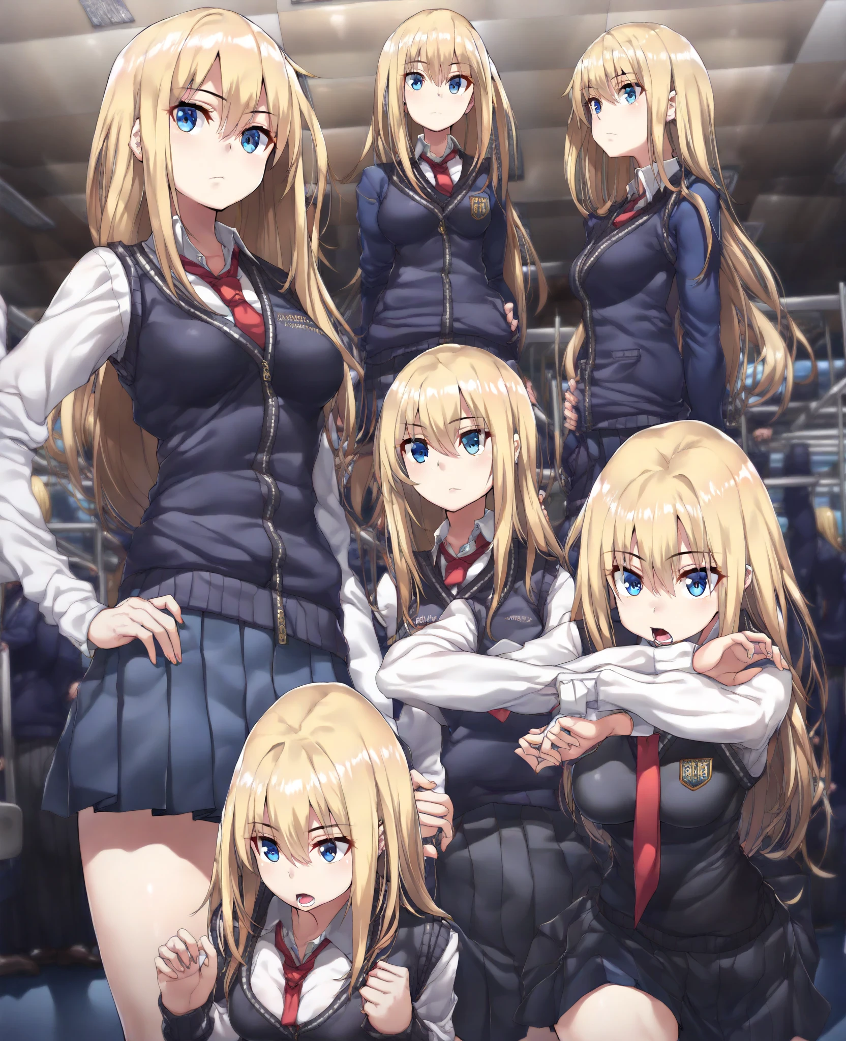 BREAK Perfect Anatomy、(High resolution:1.2)、Incredible illustrations、(Cute illustrations:1.2)
(Beautiful background,(nature,crowd))(netorare,yuri,dutch angle)
2gial((blonde hair,shiny hair,hair intakes:1.8,long hair)(doyagao)(a girl,, 1.4meters, 35kg),17-year-old,flat chest))(Black coat,Combat Uniform,,garter straps,Eye patch),
((gradient grey hair,shiny hair,hair intakes:1.8,Dark Skin:1.6)(doyagao)(a girl,height 1.7meters, 40kg),,17-year-old))
(Black coat,ゴシック風Combat Uniform,,garter straps,eyepatch:1.8) )
Cosplayer surrounded by people