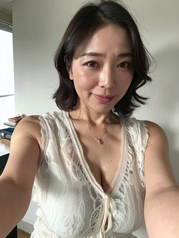(55 years old,mature woman:1.1),(wrinkled face:1.1),(Wrinkled body:1.1),((lying in bed 1.4)), realism,[close your eyes),(narrowed eyes:1.1), blush, (open your mouth:1.2),(parted lips:1.4),(half-open eyes:1.2),(feeling weak:1.2),(nude:1.2),(cum on chest:1.3)