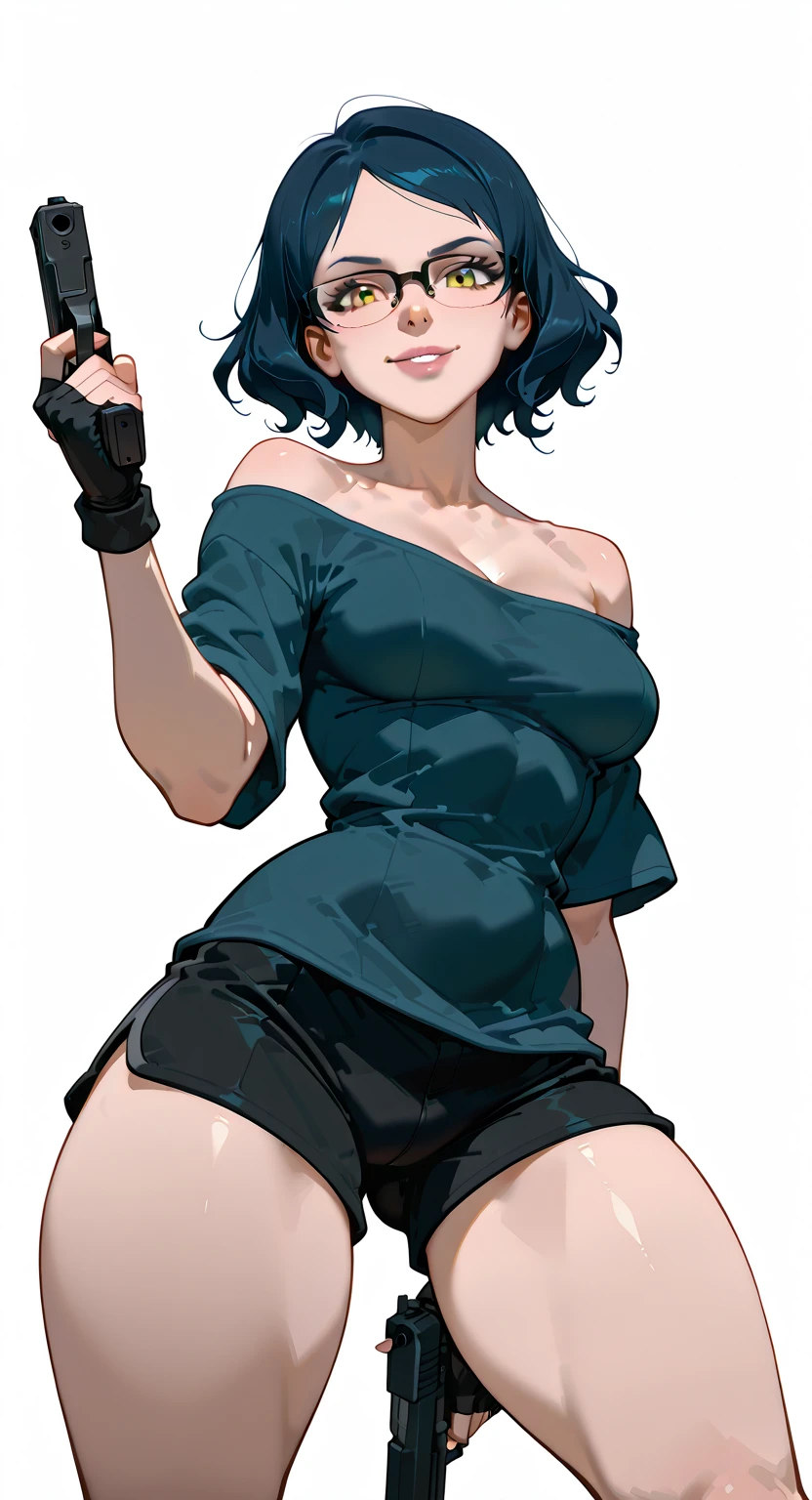 Bulma, muito sensual, com roupas de funkeira, brasileira, rio de janeiro, dancing funk, rebolando, bunda grande, pernas grossas, usando um short jeans extremamente curto, usando uma mini blusa, umbigo com pirsing, sneakers Nike, cabelo comprido, Speaker behind, corpo inteiro, muito realista, extremamente sexy, 8k, 8k extremamente detalhado), (um extremamente delicado e bonito), (obra-prima), (melhor qualidade: 1.0), (ultra highres:1.0)