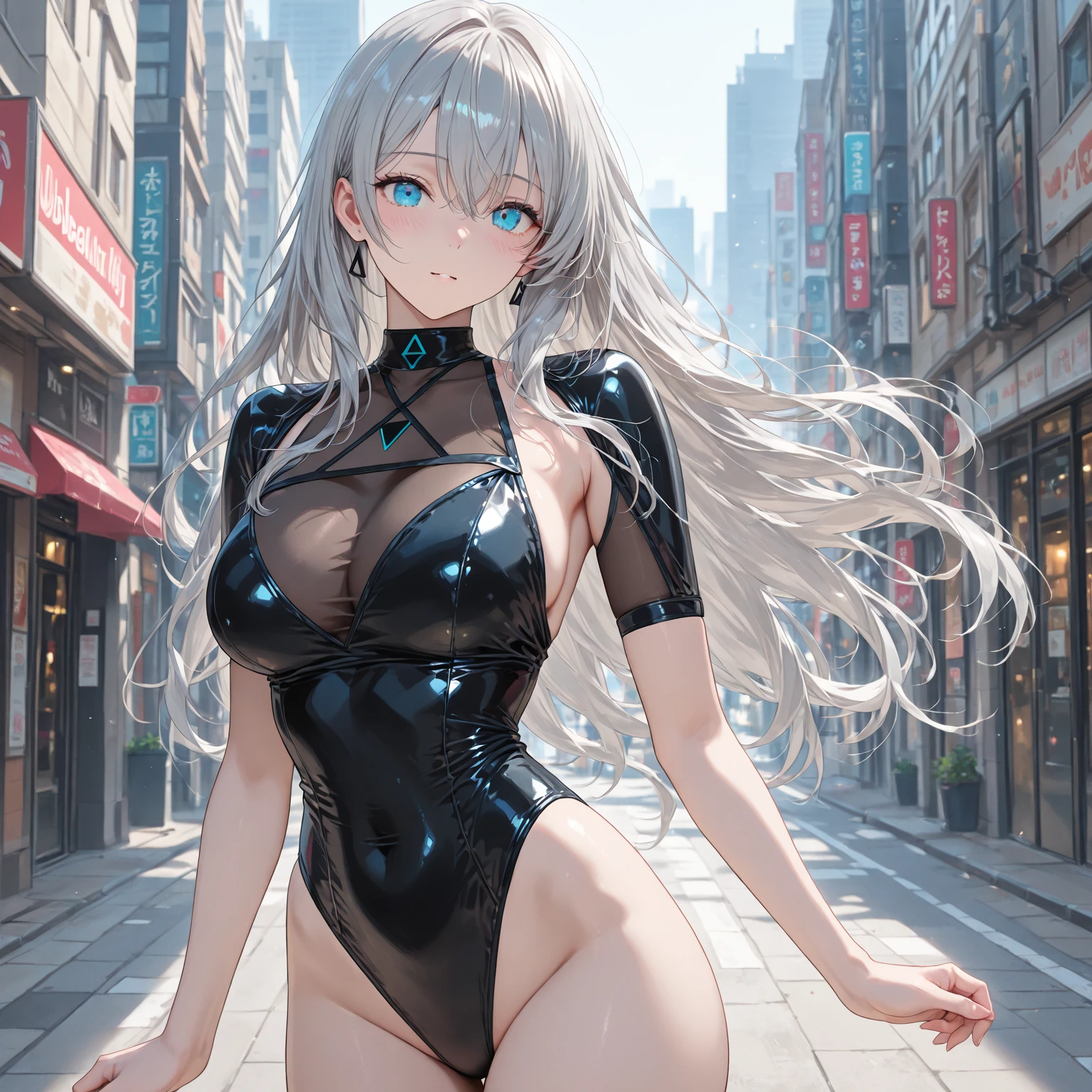 Anime Kawaii sexy Perfect Slim sensual body large breast and huge thighs, An intricate and highly detailed illustration of anime (Young girl)(Be careful when browsing:1.3), (1 girl,(superfine muscle),comely ,breasts big,pale skin,pointed chest,erect nippleslips),(surrealistic,(8k),surreal,attention to the details,high resolution,highest quallity,work of art,presence,dynamic,audacious),(thinning hair:2),(soft bristles:2),(slickedback hair]1.5),Your long bangs swinging,Ultralight Copper Amber Hair,hair covering one eye,(Sexy High Cut High Exposure Swimsuit 1.5),by the pool