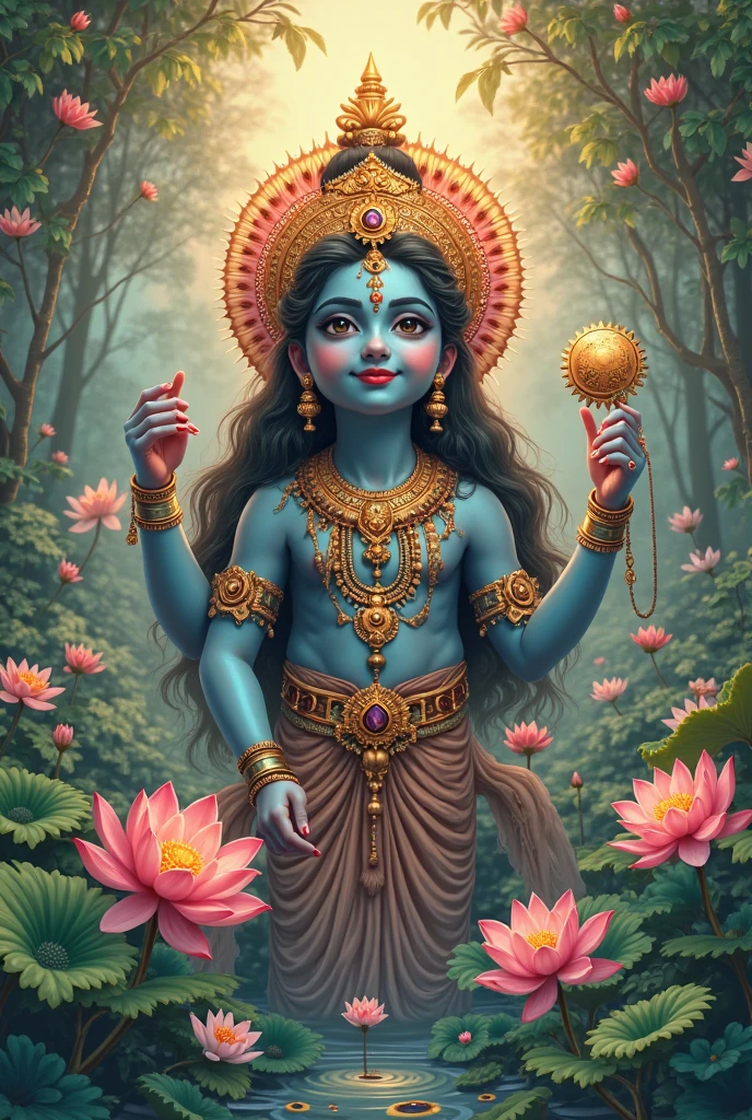 Graphic lord krishna image