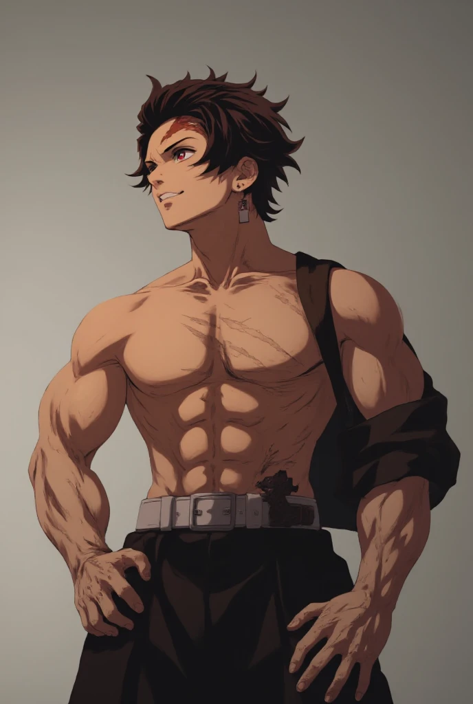 (1 boy),(anime),(young),(16 year old teenager),(height 1.80),(short black curly hair),(black skin color:1.5),(Average physical height but looks strong and muscular with strong arms but not looking muscular), (black brown eyes), (Brazilian nationality: 1.5)