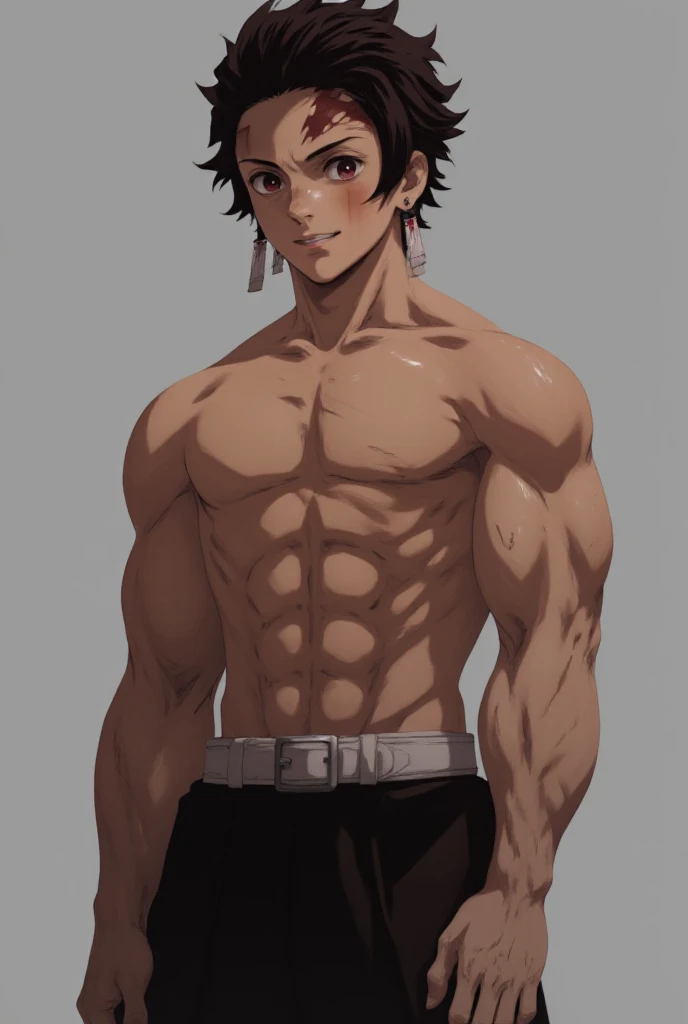 (1 boy),(anime),(young),(16 year old teenager),(height 1.80),(short black curly hair),(black skin color:1.5),(Average physical height but looks strong and muscular with strong arms but not looking muscular), (black brown eyes), (Brazilian nationality: 1.5)