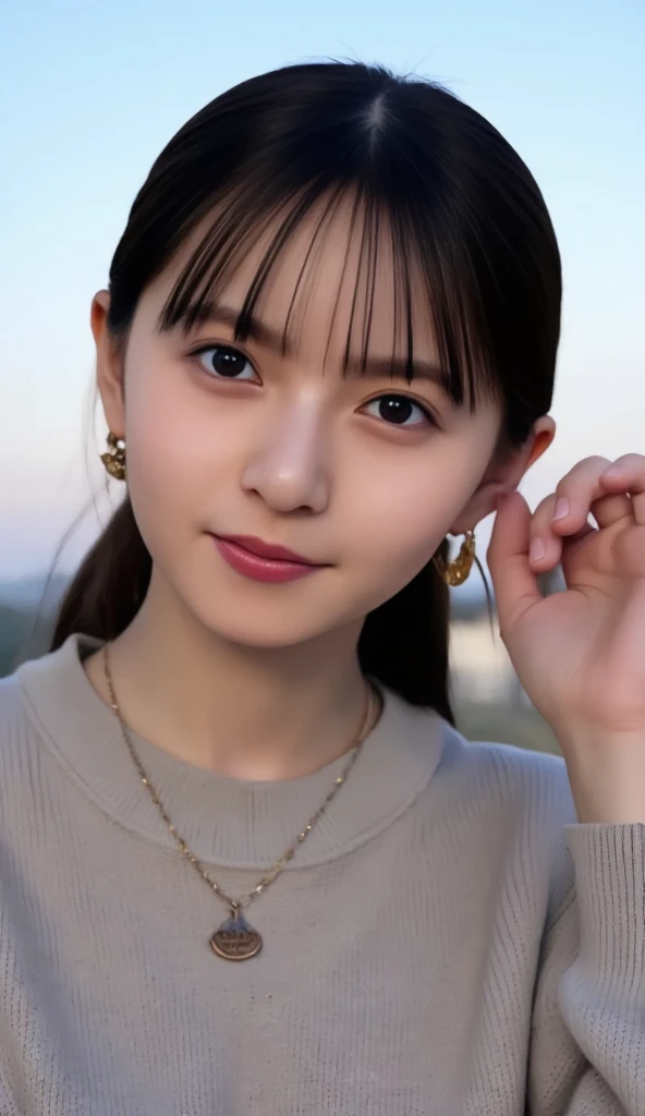 (8k, RAW photo, photorealistic:1.38) ,physically based rendering, ( lip gloss, eyelashes, glossy side, shiny skin, best quality, ultra high resolution, depth of field, chromatic aberration, caustic, wide light, natural shadow, Kpop idol) Watch the audience with serenity and goddess-like happiness,