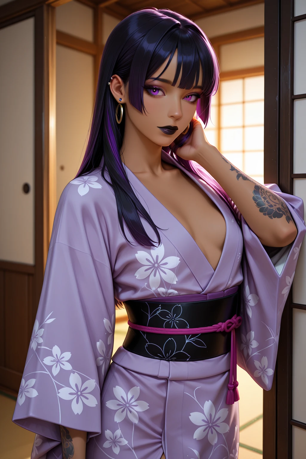 Obra maestra, absurdos, Hinata Hyuga, 1girl, solamente,hembra madura, Correa de espagueti,Mini falda de cintura alta, While looking at the camera, (falling petals), perfect composition, Labios detallados, Cara hermosa, body propotion, sonrojarse, (labios rosados), Cabello largo, purple eyes, mirada suave, super-realistic, Detallado, photo session, Rostro y cuerpo realistas, Cuerpo de detalle, sexual expression, seductor,