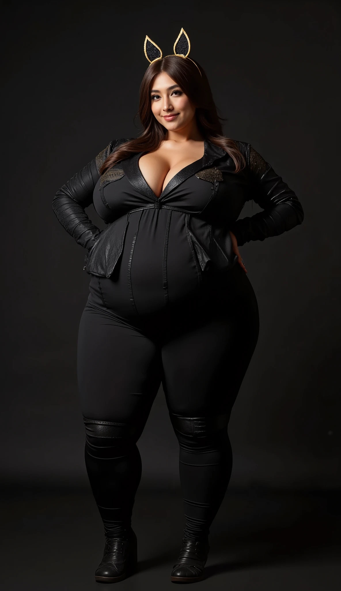 ((best qualtiy, 8K, tmasterpiece:1.3)), Focus:1.2, perfect figure beautiful woman:1.4, Slim abs:1.2, ((Cut hair in layers, huge tit:1.2)), (wetclothes:1.1) , (rain, street:1.3), Get wet:1.1, Highly detailed facial and skin texture, detailed eyes, double eyelid，Double layer clothes，Shorts ,the night, curvy body, plump body, huge big ass, thick body, curvy body type, voluptuous body type, busty body type, thick body type, big chest, big