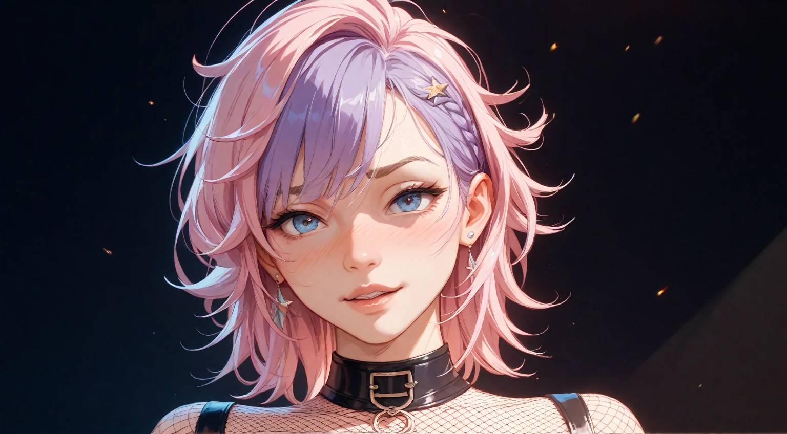 Alisa bosconovitch android of Russian origin, iris of green sparkling eyes, best qualityer, contemporary, flat style, minimalism, Illustrates??the green-eyed plane, pink hair, shorth hair, multicolored wildly hair, black jersey, mechanical wings, Close-U head portrait, pointed chest, neckleace, super neckleace, medium breasts, tekken, pink hair pastel, 1 girl, in kimono, hand painted, Colorless line drawing, pastel yandere colorful, tekken, Garota super fofa de pink hair com maquiagem gótica ao lado, slender figure, chunky, He sat on the floor, Very Shorthair, with cat ears, quadratic element, pink kawaii in 1910 era clothing, Alisa Bosconovich's pink lips, no style da soft core palette aurorapunk, an anime illustration of your face, animated gifs, hand drawn animation, charming sketches, smooth and shiny, hazy romanticism, Superflat style, perspective, close up, turnado, From the side Side, From above, cut-in, perspective atmosférica
