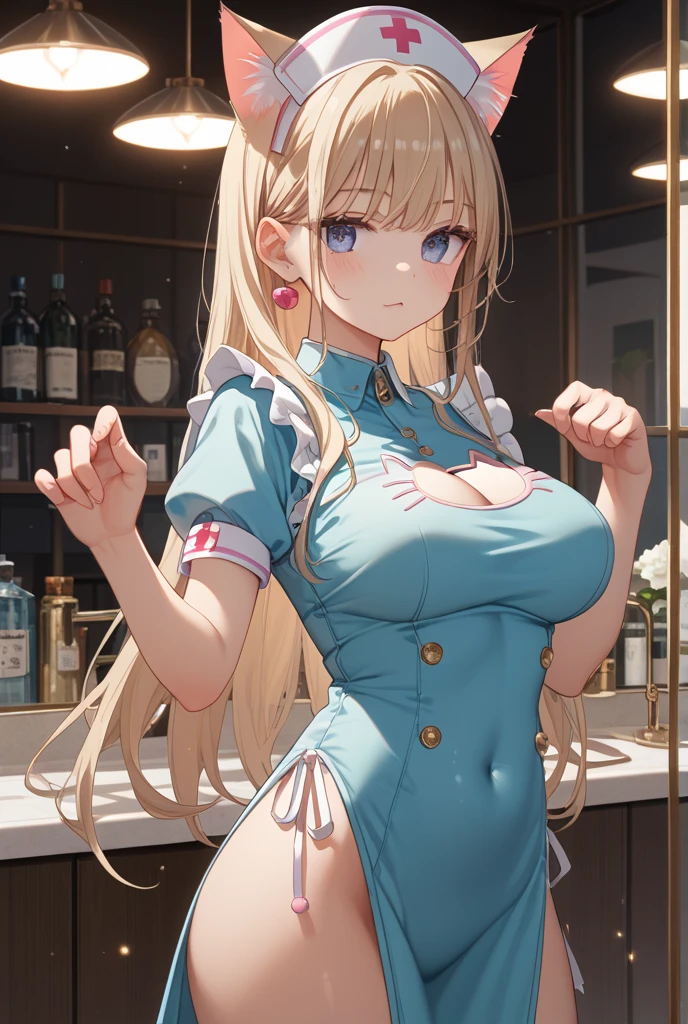 (((masterpiece, best quality))), (((superior quality))), cute girl, ((extremely detailed girl)), ((huge breasts)), (yukata), (bare shoulders), strapless top, slight smile, twin tail blonde, back to the viewer