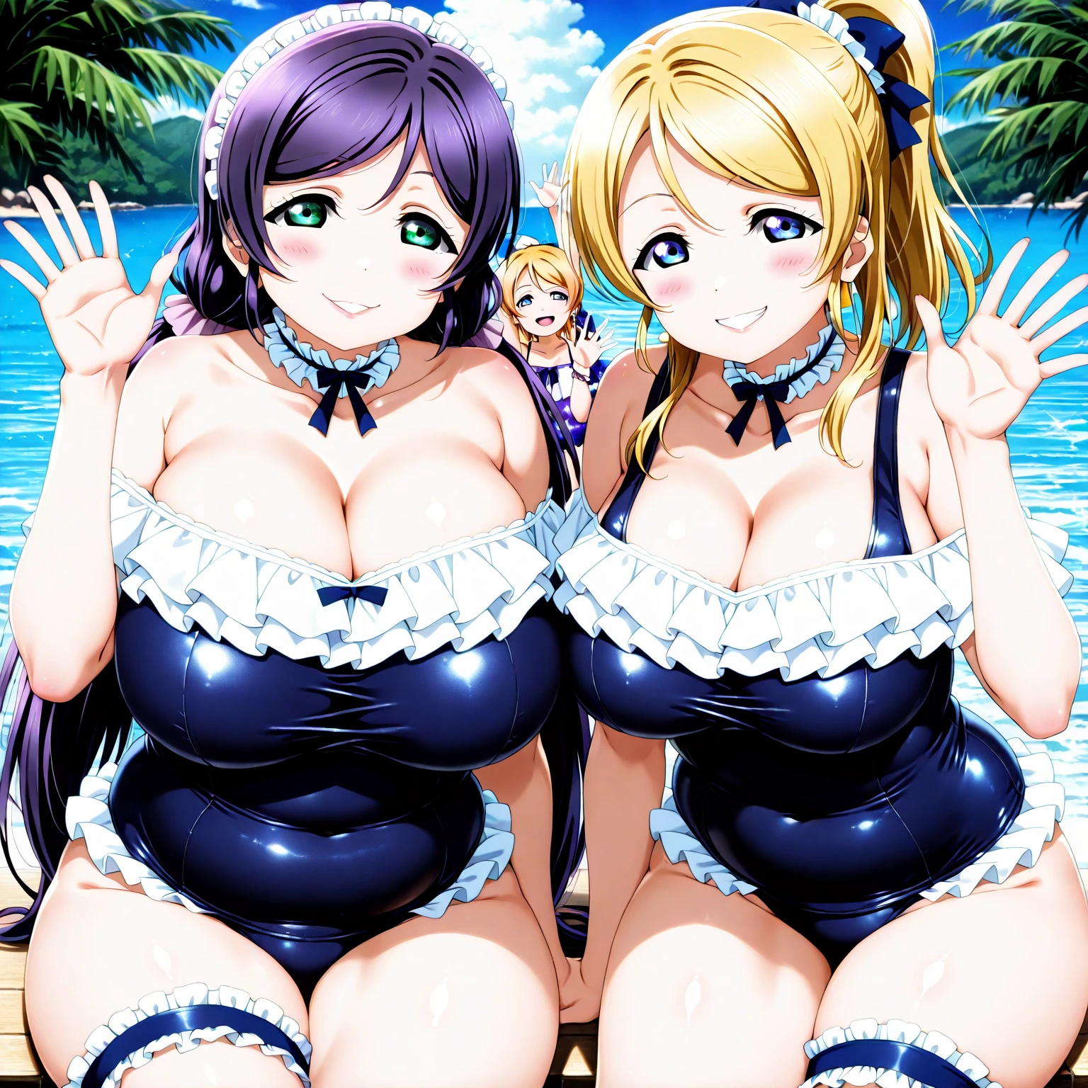 1girl, shy, embarrassed, <lora:sukumizu_xl_long:1>, sukumizu, school swimsuit, colorful, abstract background, standing[::8], <lora:Occult_drawing_style_v0.2_SDXL:1>, 0ccult , <lora:alienzkin-sdxl:1>, alienzkin,, very thin waist,  <lora:SDXL_MassiveCowsLoRA_v1:0.1> breasts, cleavage, slim body,, (8k, masterpiece, best quality, ultra-detailed),  (an extremely delicate and beautiful)kawaii, cute, very big eyes, Aesthetic Anime Eyes, small face,  large breasts, cinematic lighting, , Intricate, High Detail, Sharp focus, dramatic,   masterpiece, best quality, ultra-detailed,