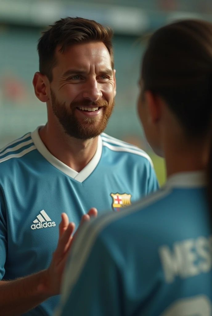 Messi tomando skyy