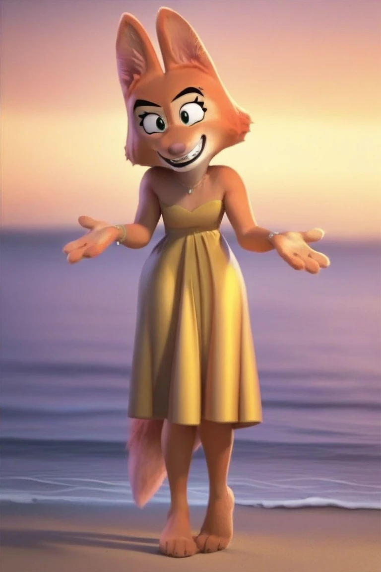 in a beach, undressing, with a seductive face