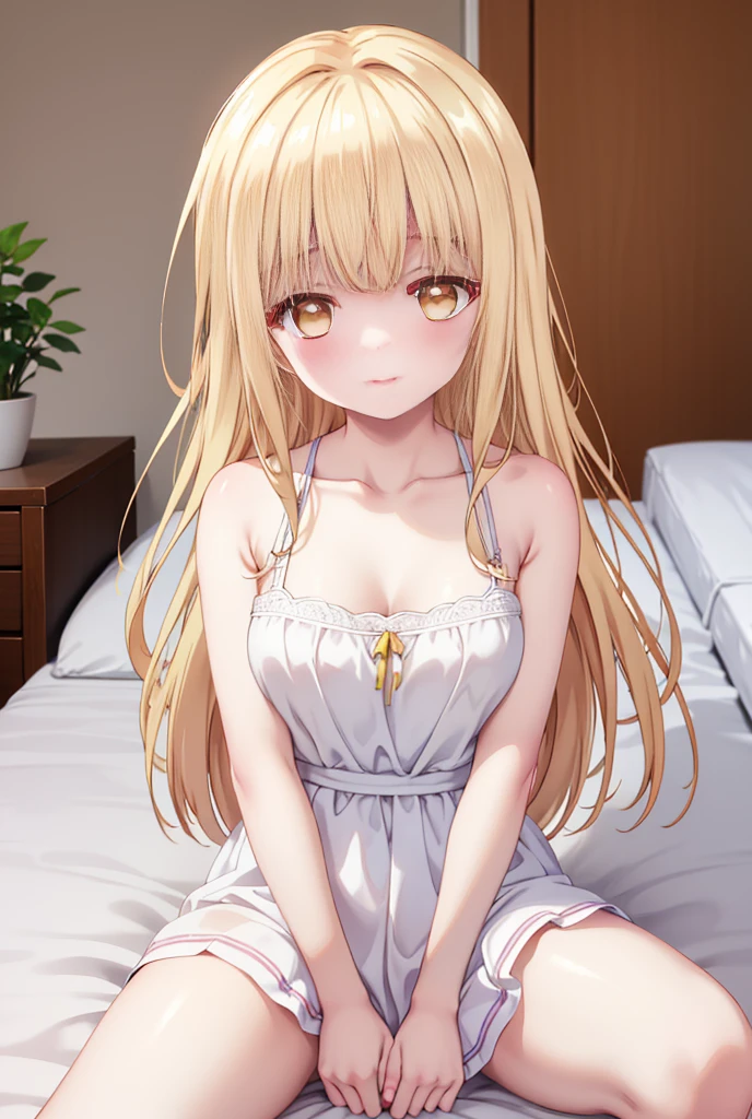 Mahiru shiina, , blonde, (Yellow Eyes:1.3)、Braided long hair,,blush,smile,Daytime、Captivating thighs、Beautiful bare legs, Sidehowing armpits、Shoulder Bare、The clavicle is visible、セクシーなknit sweater 
No sleeve 
body line 
arm pit、very cute
（masterpiece:1.2), highest quality, High resolution, unity 8k wallpaper, (shape:0.8), (Beautiful and beautiful eyes:1.6), Highly detailed face, Perfect lighting, Highly detailed CG, (Perfect hands, Perfect ???????),