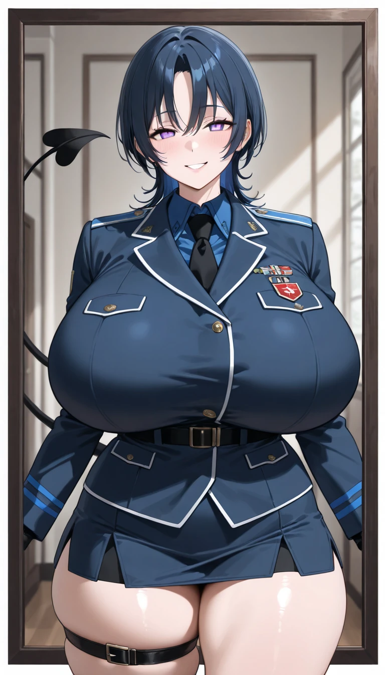 (best quality:1.2), (masterpiece:1.4), (high detailed:1.2),(ultra sharp:1.2), (highres:1.4), beautiful, amazing, perfect hand, perfect finger, 1girl, ,mature , large breast, wide hips, narrow waist,<lora:bambietta:0.7>, bambietta, white military uniform, white skirt, fire background, from above