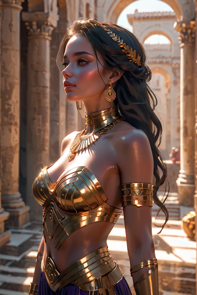(masterpiece:1.4), (various angle), (best quality, highres:1.9), (Natalie Imbruglia:1.4), (ancient greek goddess veil with toga clothe:1.3), (horny:1.45), (Hands behind back:1.5), (magical night:1.3), (bitchy and naughty:1.4), (large lips done over:1.45) (eyes half-closed:1.15), ((big redone breasts:1.5)), (photorealistic:1.4), (intricate and beautiful:1.2), (detailed light), (highres textures), dynamic various pose, soft light passing through hair, (sharp), exposure blend, (bokeh), (hdr:1.4), (cinematic:1.2), (10 years old girl), (younger), beautiful face, (Hanging Gardens of Babylon scenery background:1.35)