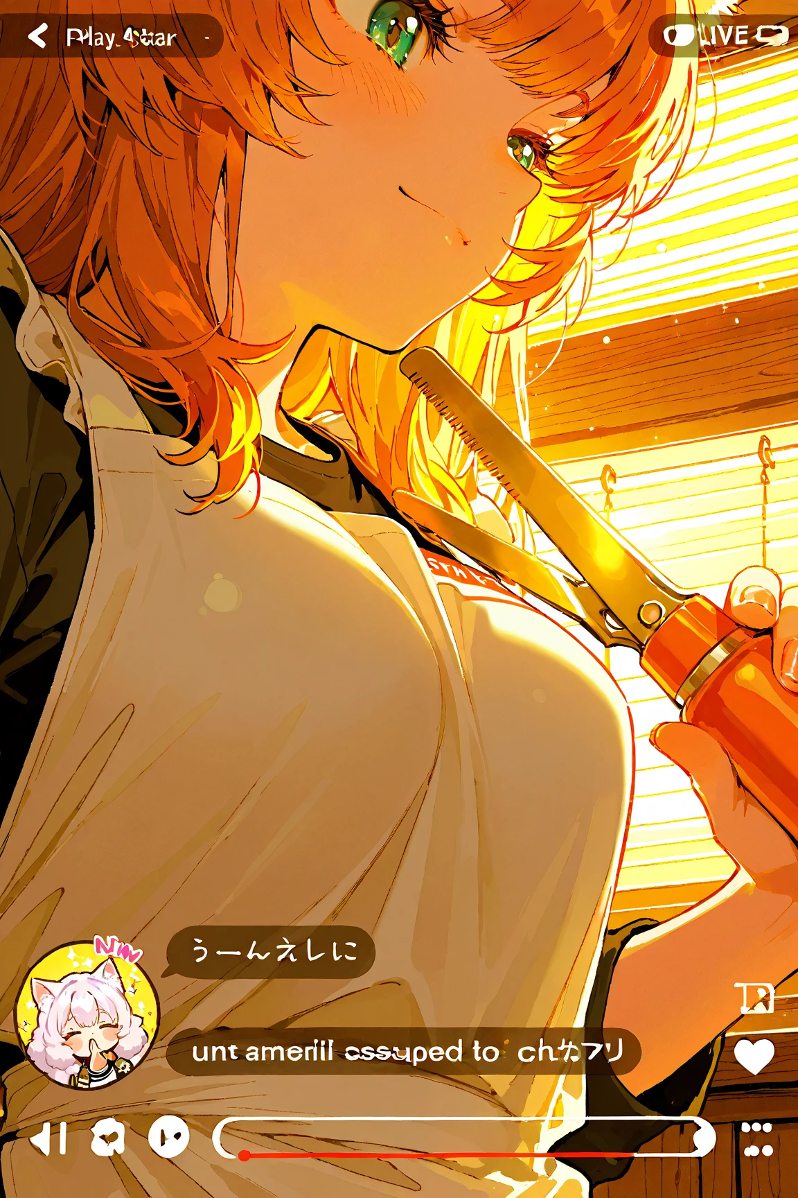 wzhakufu, long hair, magatama , large breasts, antenna hair, orange hair, aqua eyes,(masterpiece,Highest quality, Familiar)),(grit your teeth 1.4), (sweat1.5),(( Tears 1)),