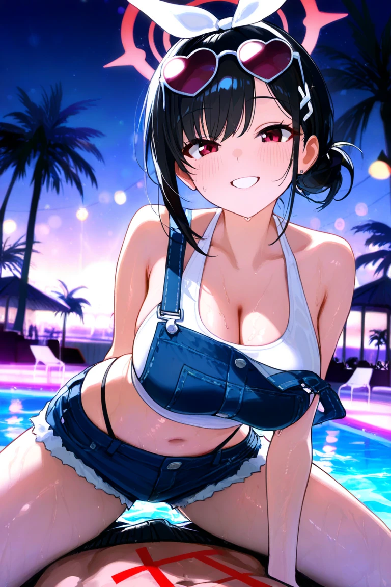 (Super detailed、Ultra-high resolution、Detailed Background)、((Flat Color))、((colorful))、Multicolored lighting、((浮かぶcolorfulな水))、Sunset、Pool、 (Maid Miniskirt Woman)、Completely naked、choker、Big Breasts、A tiny micro bikini that reveals the underside of the breasts、(((Underboob)))、Plump nipples、cameltoe、Normal ear、correct２Benzu、(TWICE&#39;s Tzuyu&#39; on pause)、Angle from directly below、 (Hanging by Tentacles:1.6)、（Countless tentacles entangle the body: 1.5）、(Tentacles clinging to:1.5)、（Tentacles tangling in the thighs: 1.5）、（Tentacles tangled in both legs:1.5）、Attacked by tentacles、Random Pause、 Lift your hips、(A rich expression、fun、Embarrassing、Feels good、Appealing gaze)、(short hair、Random hairstyle、beautiful shining silver hair:1.5)、Beautiful blue eyes that shine