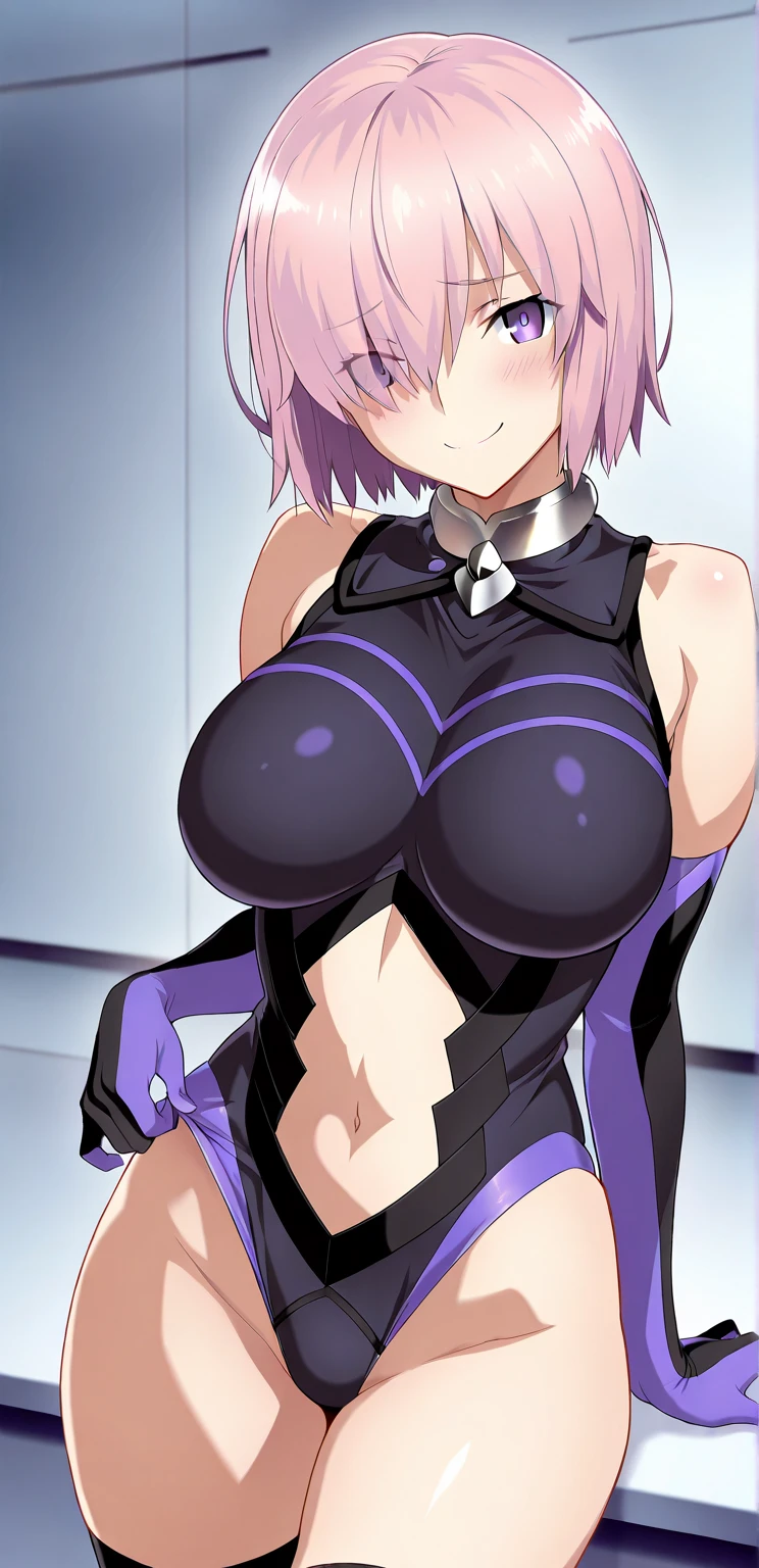 NSFW,masterpiece,Highest quality,High resolution,Very detailed,Mash Kyrielight\(Fate/grandorder\),short hair、Purple Eyes、Pink Hair、Hair covering one eye,gloves、Shoulder Bare,leotard,Temple of the Night,Ancient,(Ahegao),Lustful face,Embarrassed,Excited face,Drooling,Spread your legs,(Have sex),Squirting,rape,(Sex slave),Are standing