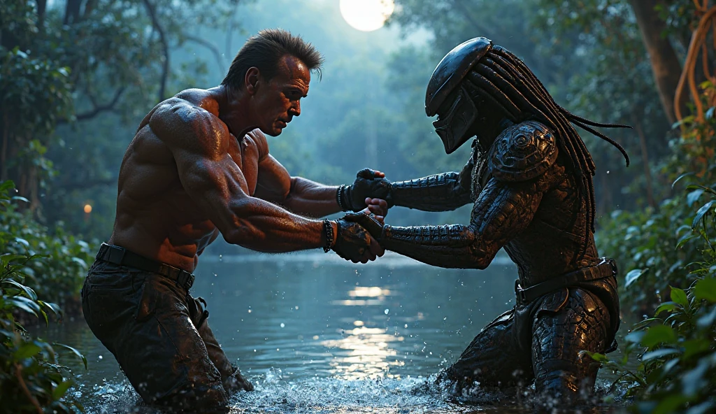 WWE superstar The Rock is portraying a Lava Demon, in the lush tropics of Hawaii her rises from a pool of lava and scorches the earth as he walks to the sea