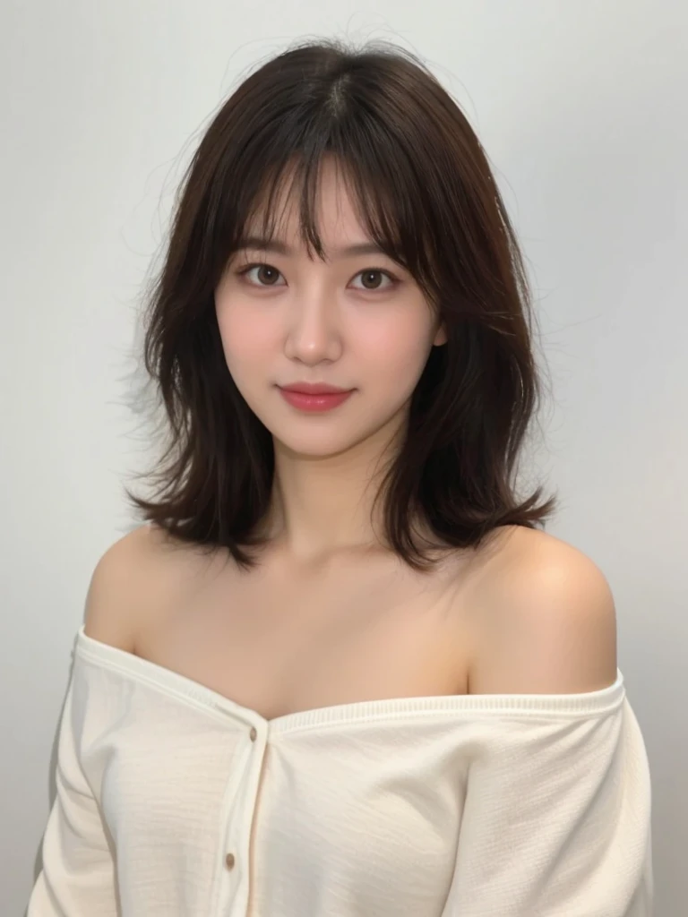 (Highly realistic photo, high resolution, detailed face, detailed eyes), ((taken in front of a white wall)), Japanese woman, office lady, closed-mouth smile, 1 person: 1, slim body type, various Hair style, only one person is shown, nude, completely naked, photographed in natural light, simple necklace, cannot look at the camera, dark brown hair color, moles all over the body, baby face, large expressionless face, waist in the photo, above the knees, Waist, toned abdomen, rope bondage, whole body in focus, standing upright, frontal angle, women of various ages