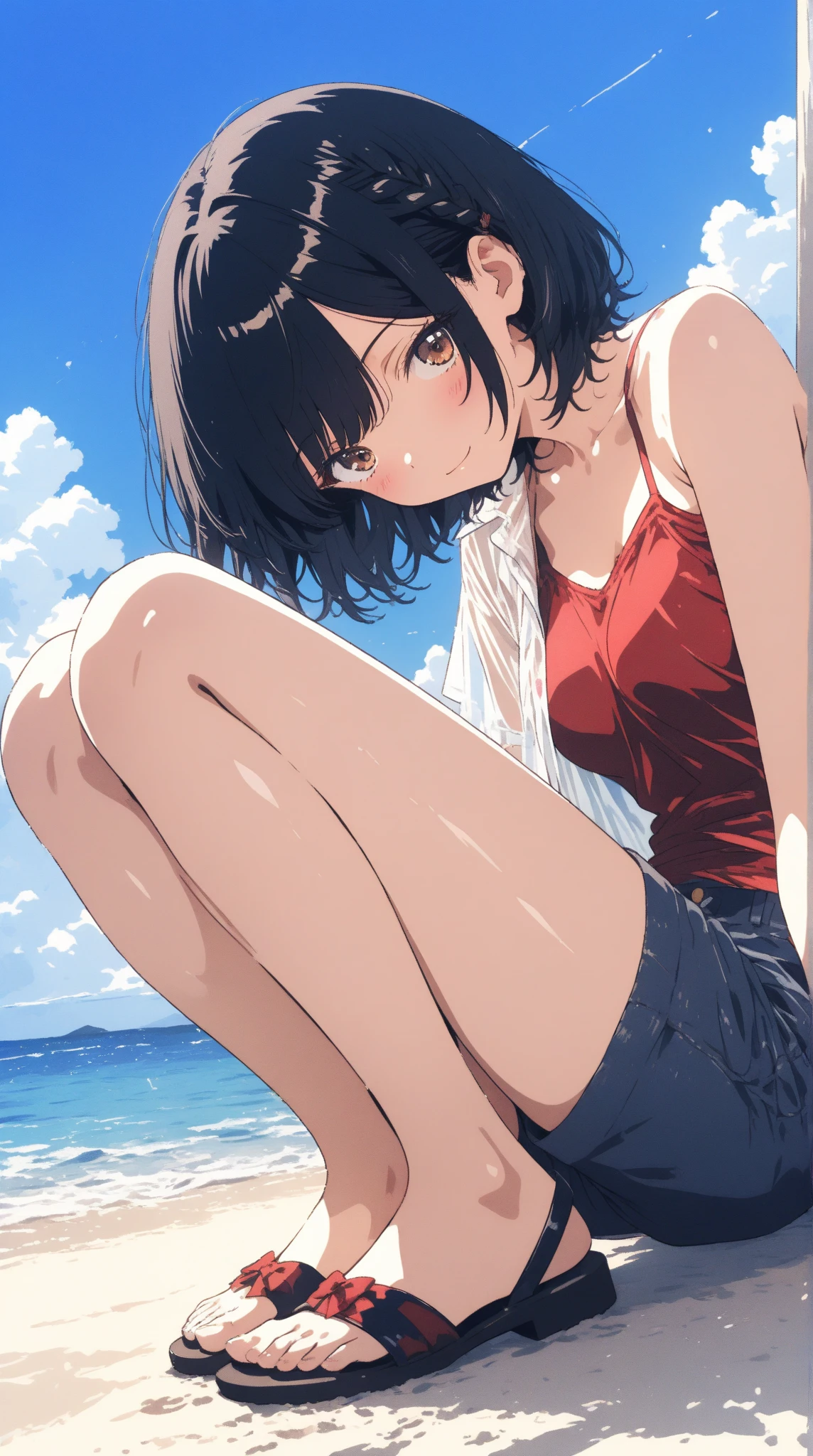 masutepiece, Best Quality, Ultra-detailed, kawaii, Cute, lovely, Sexy, Ero, Extremely detailed, 4K, 8K, Best Quality, Beautiful, Solo, beautiful hairl, Beautiful eyes, Beautiful eyes,Close to close,a closeup,a junior high school student,being thin