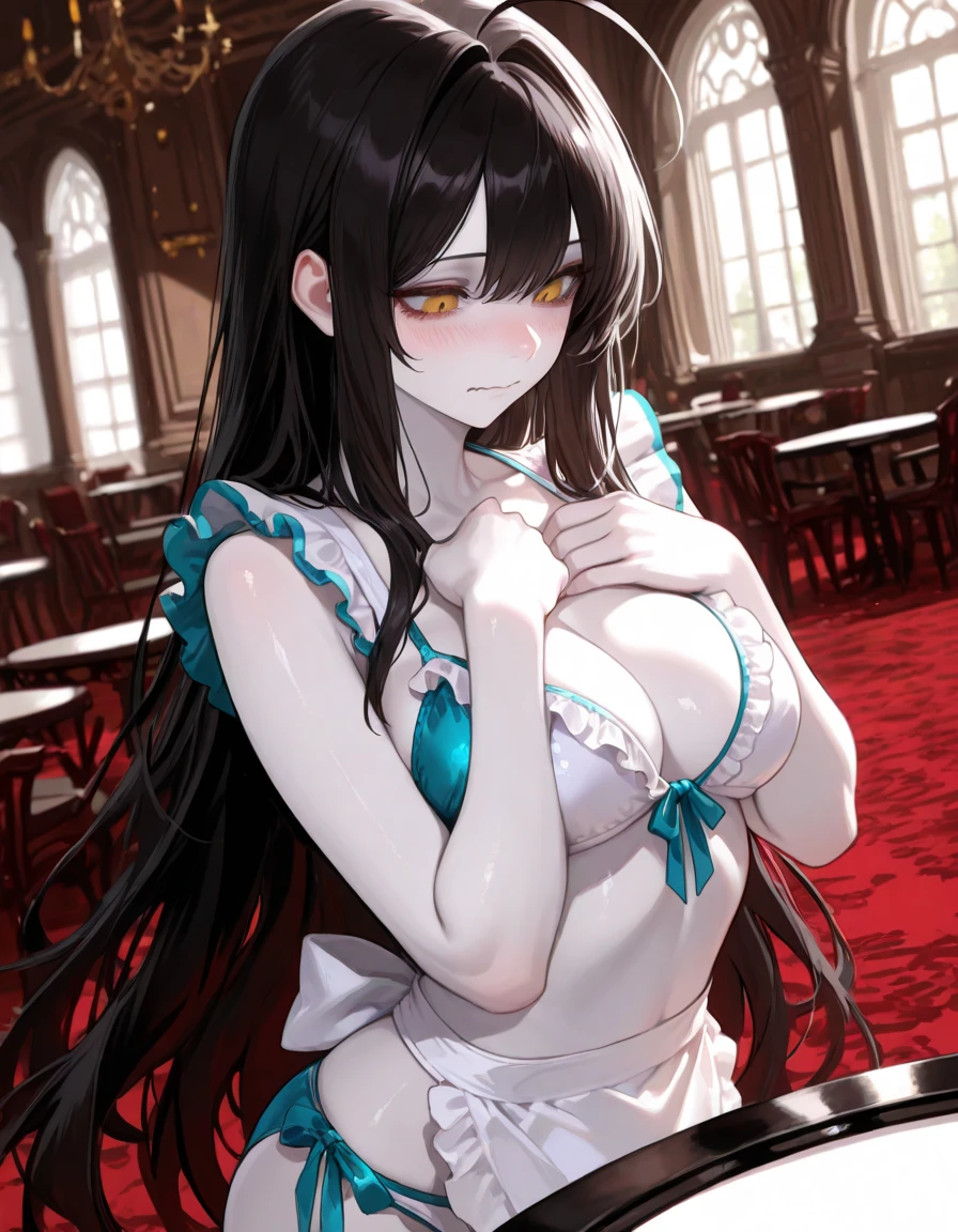 masterpiece, best quality, finely detailed, high resolution, extremely delicate and beautiful, (black bunny girl), (breasts), (pantyhose)