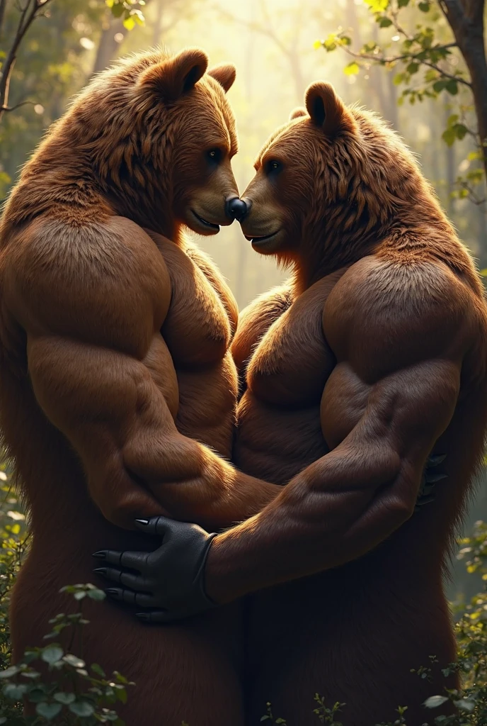 1boy, solo, male focus, Muscular elderly man (furry deer) engaged in gardening, bearded, detailed muscle, showcasing the strength and resilience of farmers, cinematic style depiction.