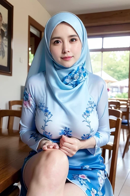 beautiful malay girl,hijab,big breast , full body