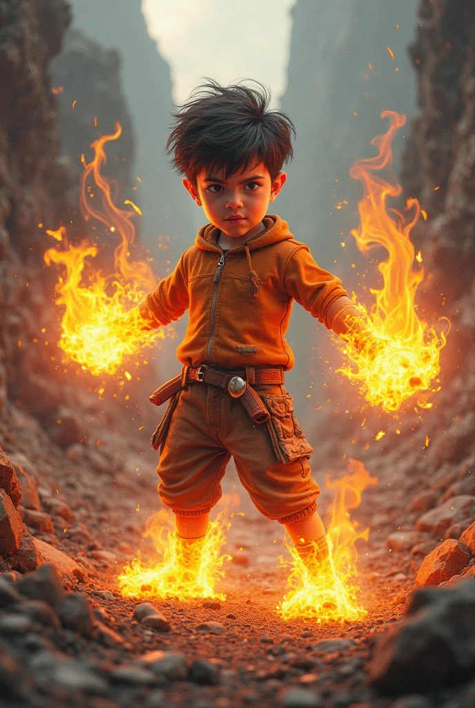 a man real teenage 14 year old Malaysia Indonesia.(orange eyes) Glowing eyes. Anger face. Open mouth. . wearing an (ruby red ) singlet, (ruby red) cap with small logo (flame) logo. anger face . Dramatic. ruby red singlet. stand on lava ,(ruby red)cargo pant,, detailed face, cinematic lighting, dramatic atmosphere,.hot day. vibrant colors, 8k, high quality, photorealistic. Hero suit. fire flame from his hand. Glowing fireblast ember element from hand, ember everywhere . Glowing hand fire , flame patern logo design on pant . Very strong. Future design dress. Very epic. Very hot background.. dark sky. Very strong . fire very strong . Flying burn dry leave everywhere.. fire ball sharp shape power from hand .rasengan . at volcano Damage building. Floating small rock everywhere. kamehaha