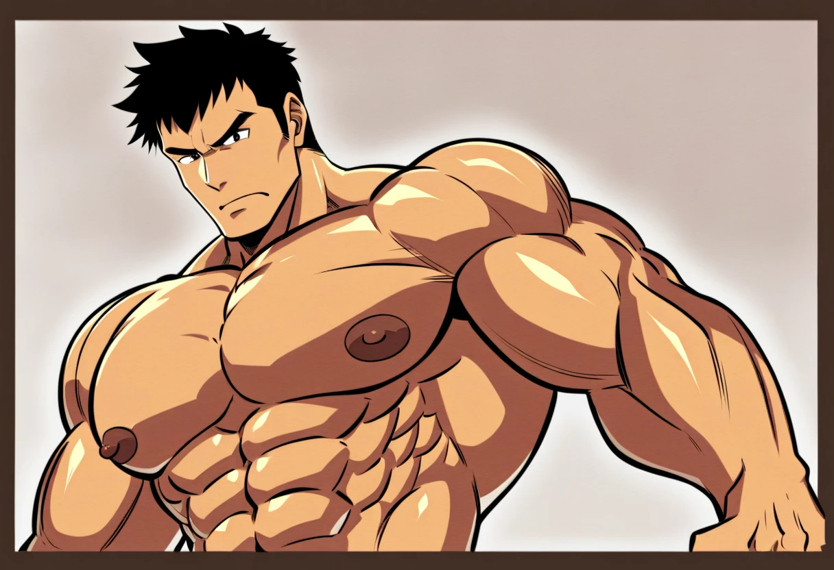 Young man,Enlarged testicles like giant balls,naked,Enlarged long protruding nipples,gapping nipples,gaping urethral orifice,gaping penis,Slim and muscular,Enlarged gynecomastia,Black Hair,cool,Sunburn,Small penis,Ahegao,Brown skin