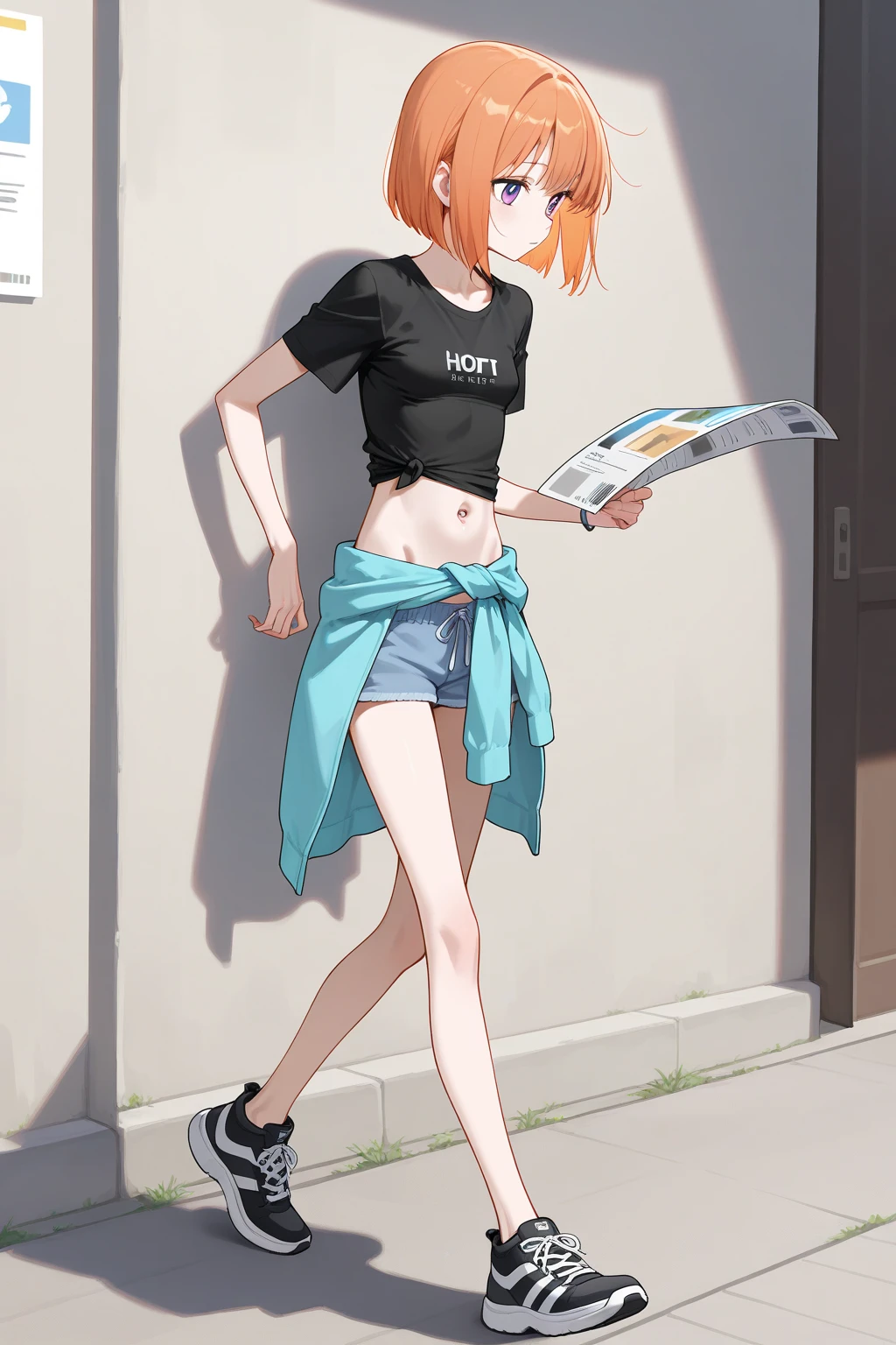 1girl, rolling eyes, grin, drool, solo, smile, tongue out, open mouth, small bikini, red hair, red eyes, full body, out of breath, big breasts, short hair, much saliva, wet body, licking, multiple views, pencil sketch, (sketch:1.25), (little girl,small breasts,), ((no shoes)), shy, best quality, graphite \\(medium\\), green bikini, gradient, rainbow, note, Line draft, highres, absurdres, (ultra-detailed:1.1), (illustration:1.1), (infographic:1.2), pajamas, (all clothes configuration:1.15), (solo), perfectly drawn hands, standing, cohesive background, paper, action, (character design:1.1), beltbra, corin, 1girl,
