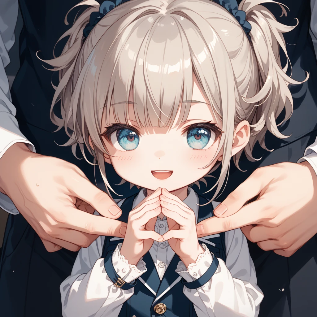 ((masterpiece)), ((highest quality)), ((High resolution)), ((8K wallpapers incorporating highly detailed CG)), ((A girl is long blond with half up side tails and orange eyes:1.4)), Beige blazer, A thin red ribbon on the 、shoulderless white dress, ((The other girl is short bob silver hair and dark blue eyes:1.4)), White Blazer, Big blue ribbon on , cute, (Two peopleの友人:1.4), White fluffy fur, (Upper Body), ((masterpiece, highest quality, Very detailed)), anime, girl, skirt , Chunky coat, (Silver short hair, Indigo eyes), White Blazer and large light blue ribbon across , Close friend, lover, Two people, masterpiece, highest quality, Very detailed, anime, girl, skirt , Wonderful midnight , dream-like, Two hairpins on the front,Twin tails,Pink Hair,Angel's Smile,