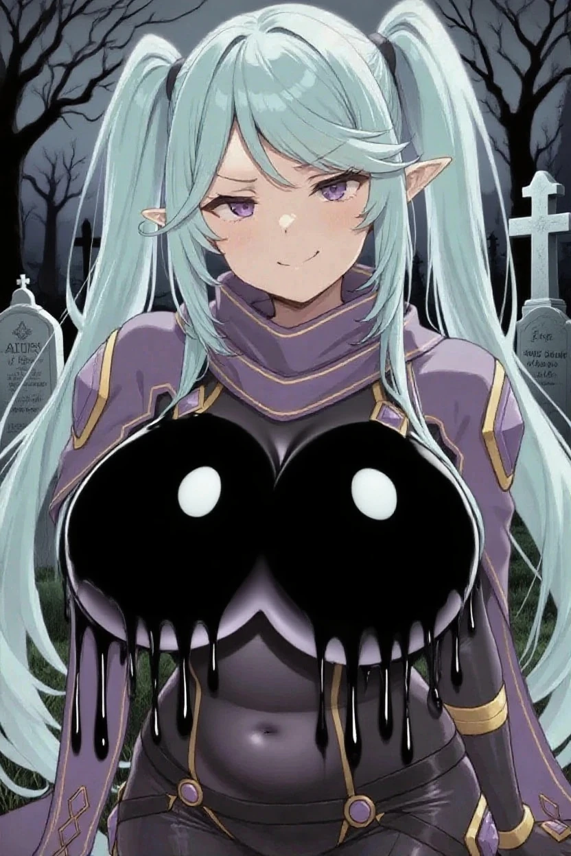s, pov, paizuri, 1girl,, , , , paizuri, penis between the breasts, cleavage, , sweat, breasts, naughty, sweat, , horror, monster, monster, breasts, monster head, skull, lewd monster, cleavage, , sleeveless, floating skull accessories, nipples , tongue, wet penis, pubic hair, dungeon, purple hair, a evil corrupted perverted necromancer, night,
