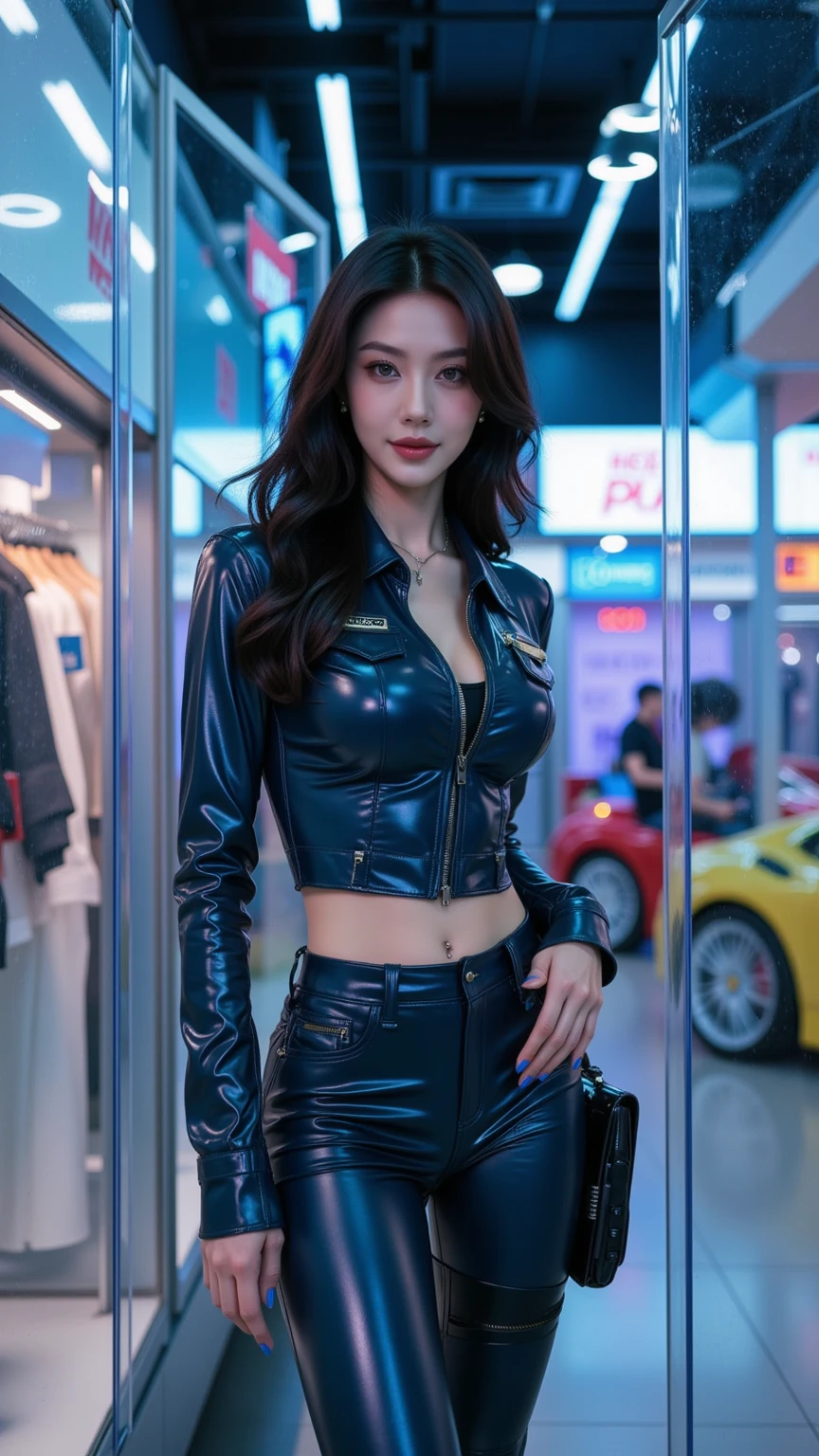 one-girl,(Solo:1.4),Blend polygons,short detailed hair,Solo,Pretty big breasts,Pose for photos in colorful tights and stockings, Levitin jumpsuit, Wear colored tights, Wear colored latex clothing, full body shot of, tight attire, full bodyesbian! Pretty face。Cinema lenses,Global light,Ambiguous scenes。