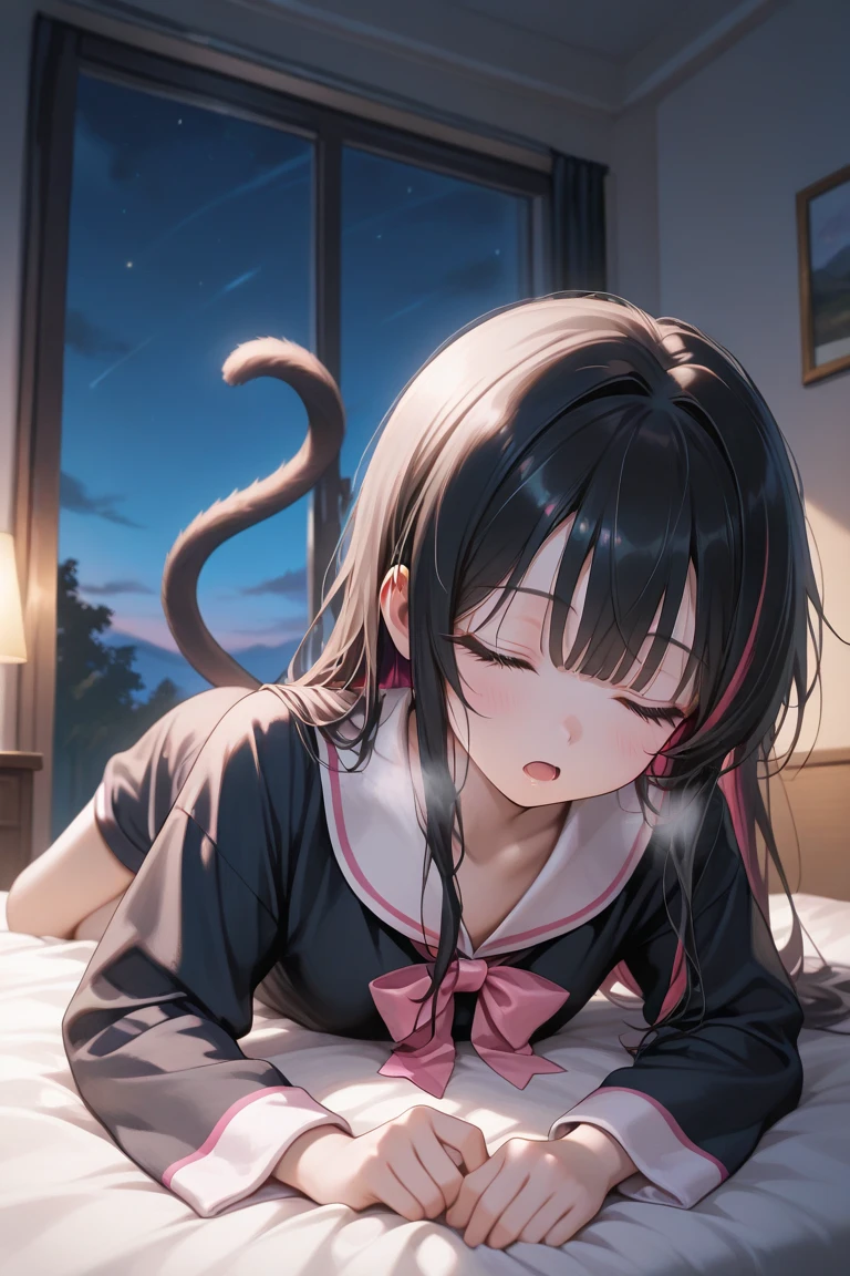 (((One girl))), 10years old, cute, (((Kuritan Lola))), kimono, break, (closed eyes), (nose blush), (closed mouth), break, (((School classroom))), (((At dusk))), break, (((prone bone))), ((doggystyle)), (((Vaginal,Sex))),(((Cum in pussy))), break, Shiny and smooth hair, ((Image Processing Algorithms:1.2)), Very detailed目, highest quality, Ultra HD, High resolution, Beautiful and vivid illustrations, break, High Contrast, Tonal correction, Ultra-realistic oily and shiny skin, Super quality, High resolution CG Unity 8K 壁紙, RAW Photos, Accurate Fingers, (((Perfect Anatomy))),(masterpiece:1.2) , (highest quality:1.2) , (Very detailed:1.2)
