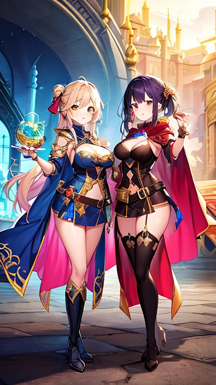 (pixel-perfect, picture-perfect, detail-perfect, body-perfect, masterpiece-perfect, enhanced-details-perfect, 3D-hyperrealistic-details-perfect) (official style, style parody, anime-style, anime-perfect) <lora:mMorganFE,1boy,short_hair trigger:1>mMorganFE,1boy,short_hair (((1girl boots breasts brown_footwear cleavage collarbone full_body heart knee_boots large_breasts looking_at_viewer one_eye_closed purple_eyes purple_hair short_hair solo tongue tongue_out )))