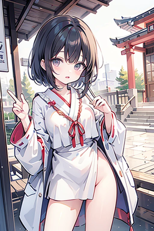 Belly roll、Carrying rope、stumbling、Headbands and hand towels、Water law is、Fastening、Tabi socks、Yamakasa Festival、Square、Girl in loincloth、Girl、Girl、Short、Younger、Lower school year、Baby Face、Nipples、Both eyes open、flat chest、Neighborhood Associations、Carrying a mikoshi、Dynamic Angle、Dynamic Pose、Displeased