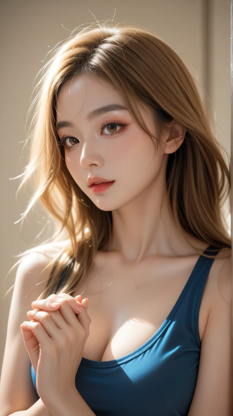 a close up of a woman in a blue bra top and panties, photorealistic anime girl render, 3 d anime realistic, hyper realistic anime, realistic anime 3 d style, ig model | artgerm, hyper realistic style, ultra realistic picture, [ 4 k photorealism ]!!, hyperrealistic schoolgirl, artgerm. high detail