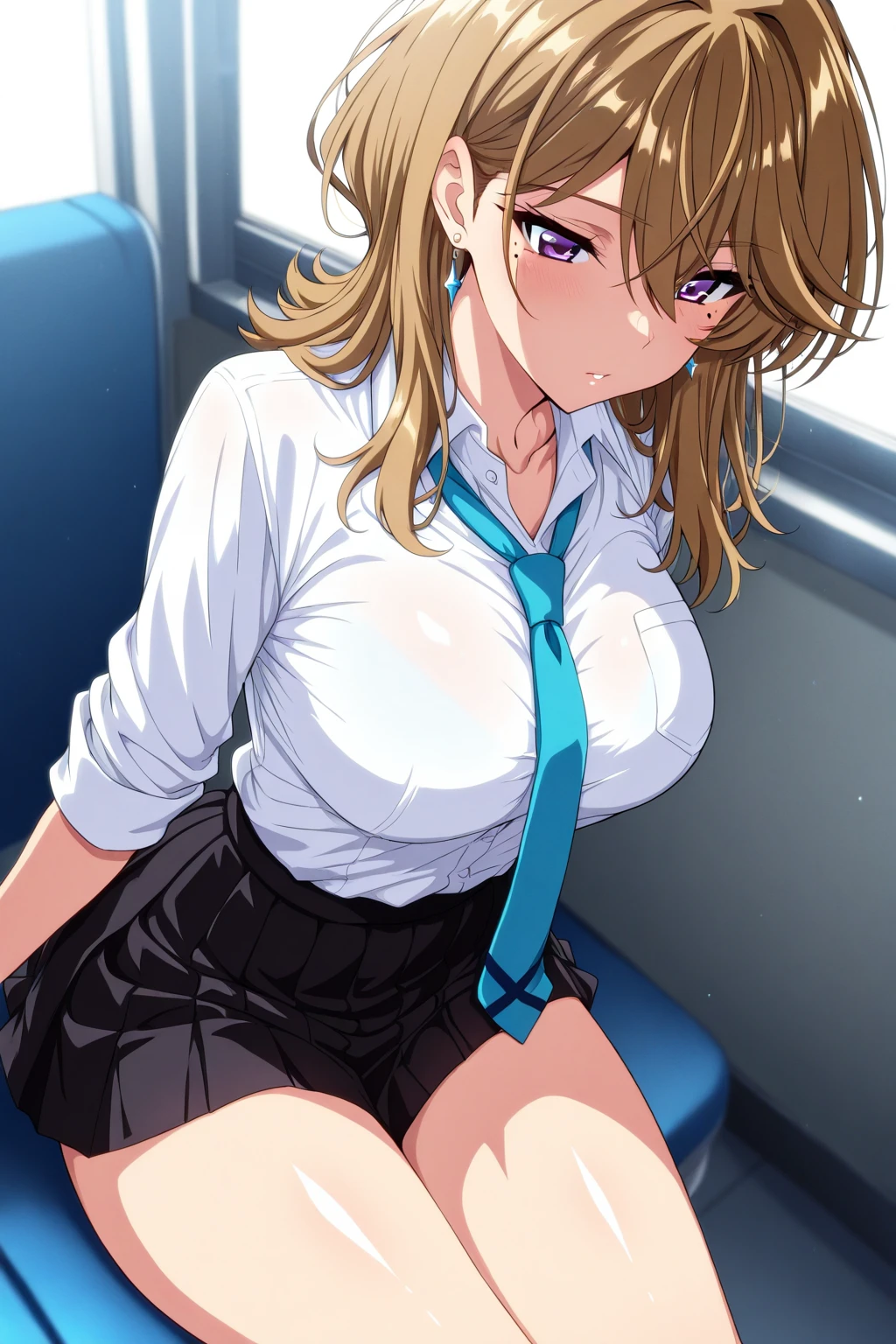 {{{masterpiece}}}, {{{best quality}}}, {{ultra-detailed}}, {illustration}, {{an extremely delicate and beautiful}}, (beautiful detailed eyes:1.6), extremely detailed face, 16k, anime face, NSFW, Nakano Miku(Gotoubun no Hanayome), cute face, long hair, bangs, blue eyes, brown hair, hair between eyes, large breasts, thin waist, big hips, curvaceous, shirt, headphones, cardigan, headphones around neck, {school uniform} skirt, shirt, long sleeves, white shirt, pantyhose, pleated skirt, black pantyhose, cardigan, green skirt, blue cardigan, black jacket, open jacket, thighs, zettai ryouiki, NSFW, A man and a woman are having intense sex that drives them crazy, ((1man and 1woman,having sex)), (SEX:1.5), ( Missionary Vaginal:1.3), man on top, bird's eye view, on back, missionary, pov hands, {{{vaginal penis, Insert with leotard removed}}}, hetero, sex with men, nipples, huge penis, veiny penis, open vagina, clitoris, grab thighs, nail, spread legs, {{open vagina, spread pussy, pussy, clitoris glans, urethra, vaginal opening, labia minora, uterus, smooth pussy}}, taking off clothes, open clothes, Open shirt, open jacket, breasts, nipples, lift up skirt, blush,open mouth, embarrassed, naughty expression, raise your legs, M-shaped spread your legs, {{{uncensored}}}, Handsome young man, interracial, netorare, male body, man's lower body