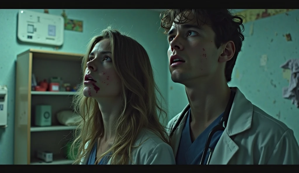 Detailed scientific scenario, num horror atmosphere, HD, ultrarealistic,