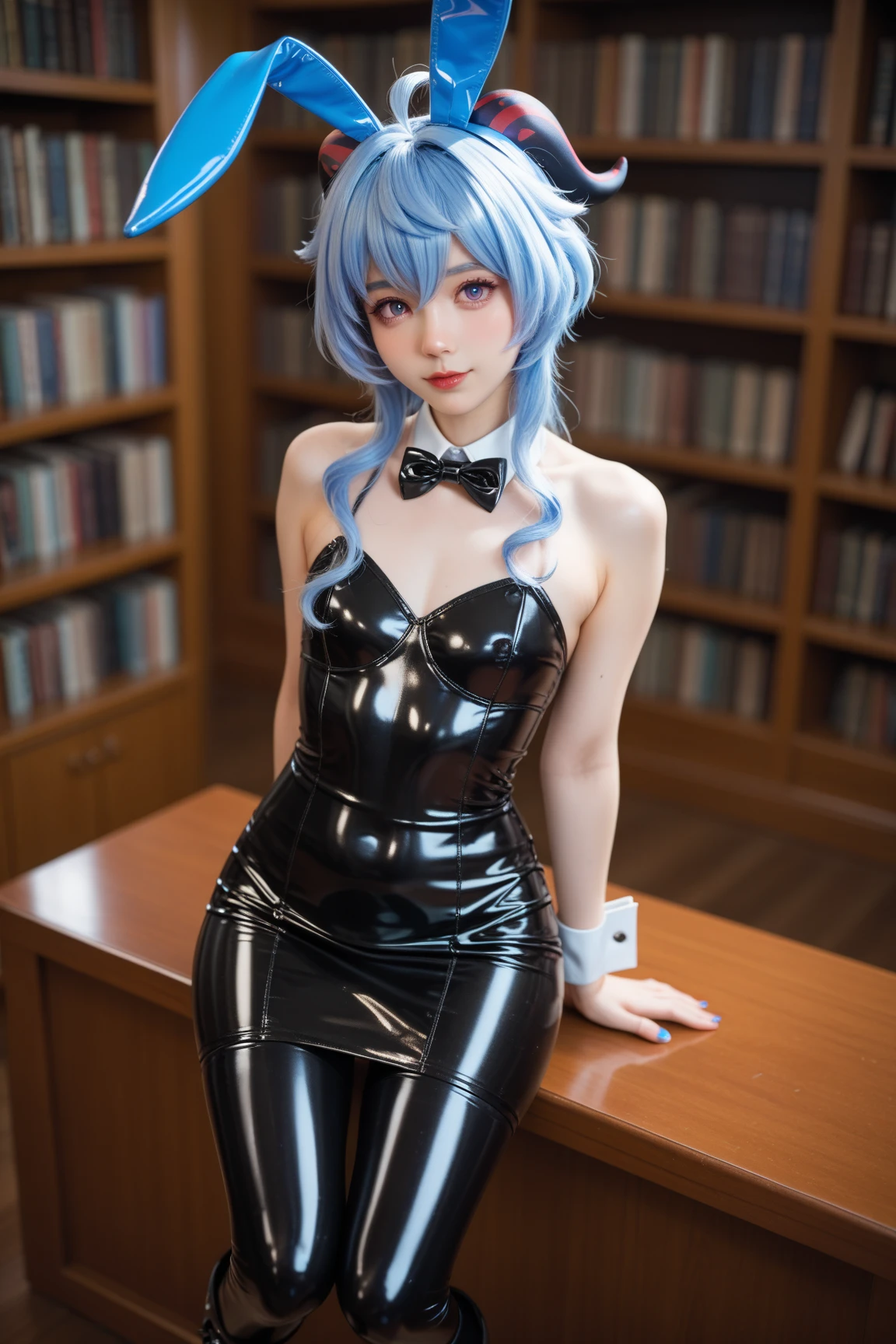 (​masterpiece、top-quality、hight resolution), A scene in which a customer meets a designated sex worker in a waiting room. The scene is seen from the customer's point of view and depicts the sex worker approaching with a professional and friendly smile. The waiting room is simple and has a rugged atmosphere. The sex worker is wearing an attractive cocktail dress and is confident and charming. The sex worker says to the customer, "I'm not a sex worker. Come on, the room for fucking is this way. Let's get fucked!" Twin_Turbo_Umamusume, aqua hair, twintails, heterochromia, purple eyes, blue eyes, sharp teeth, multicolored hoodie, hores tails, nsfw, ((cocktail dress, alone, 1girl))