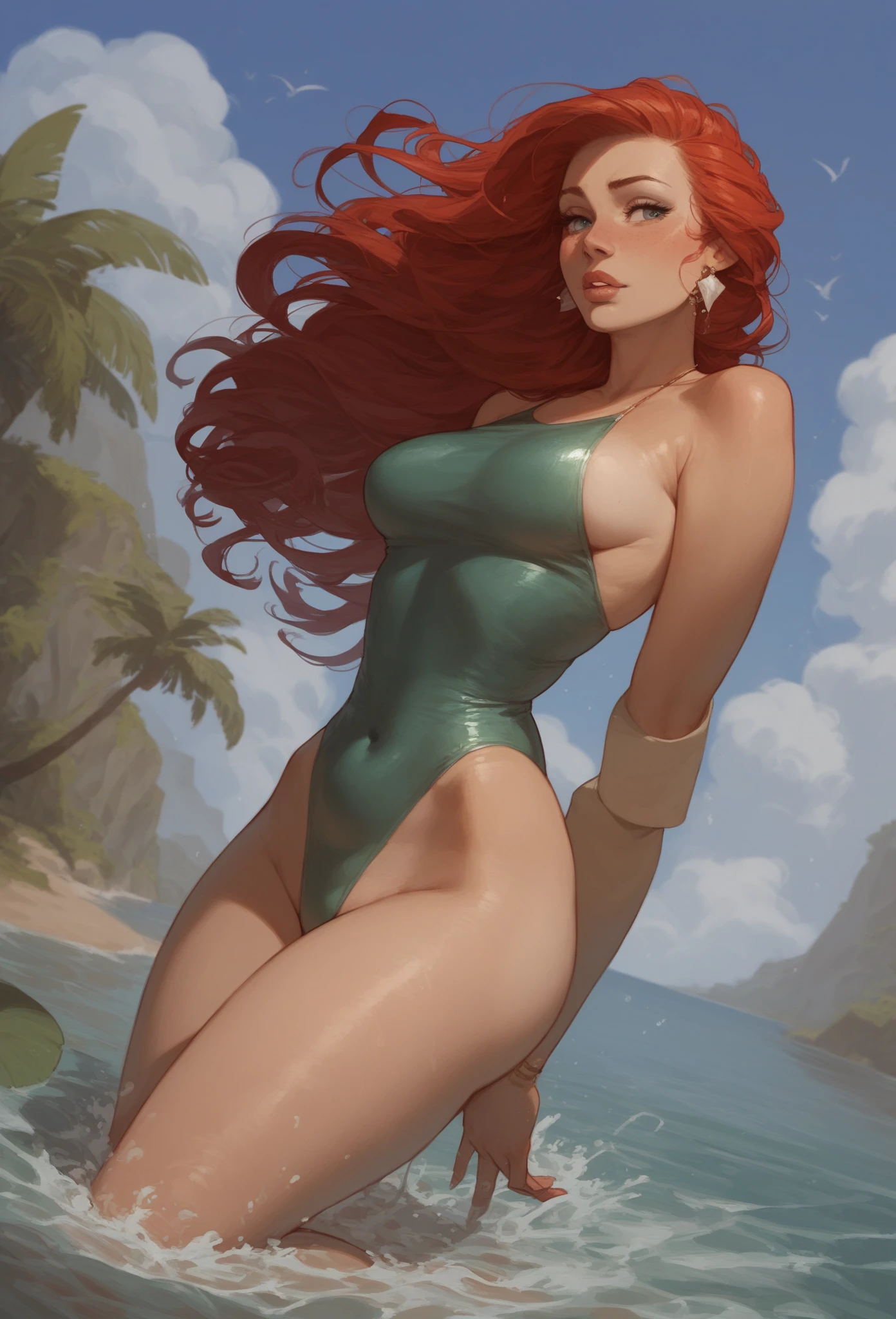 score_9, score_8_up, score_7_up, score_6_up, score_5_up, score_4_up, (Sunset Shimmer from equestria girls), solo, 1girl, sunset shimmer focus, movie accurate equestria girls, detailed, naked, nsfw, beautiful, female, vector, medium breasts, abs, vulva, fully nude body, athletic, cute, natural light, keqing, teep fighting stance, martial arts, a top a cliff, waves crashing
clouds background, sunset, scenery,