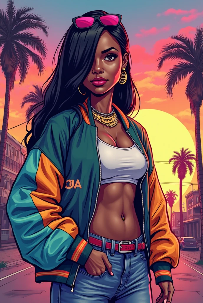 Mulher exibindo sua grande bunda de calcinha