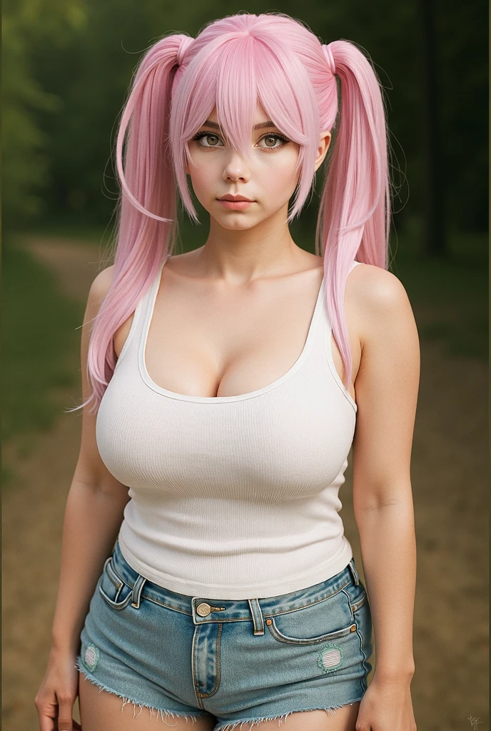 1girl ,(wearing zebra top and skirt),big boobs, cleavage,(( character play)),((walking on zebra Cross)),((crossing road)) ,(detaile blue eyes), (red lip), ( pink highlighted hair),smiling, ((looking to camera)), ((closeup camera view)),high resolution,highly detailed