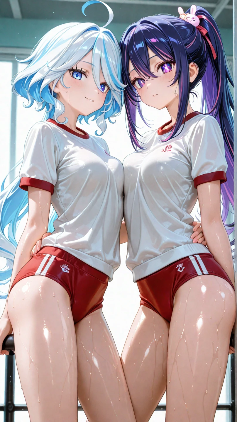 2 ragazze diverse viste da dietro,ass support,guardandole da dietro,grande culo,grandi tette,felice di stare con te,enorme culo,enormi tette,ultra-highres, ultra-detailed, best quality,perfect hands,2 ragazze,football suit 2 girls,night,football camp,holding ball